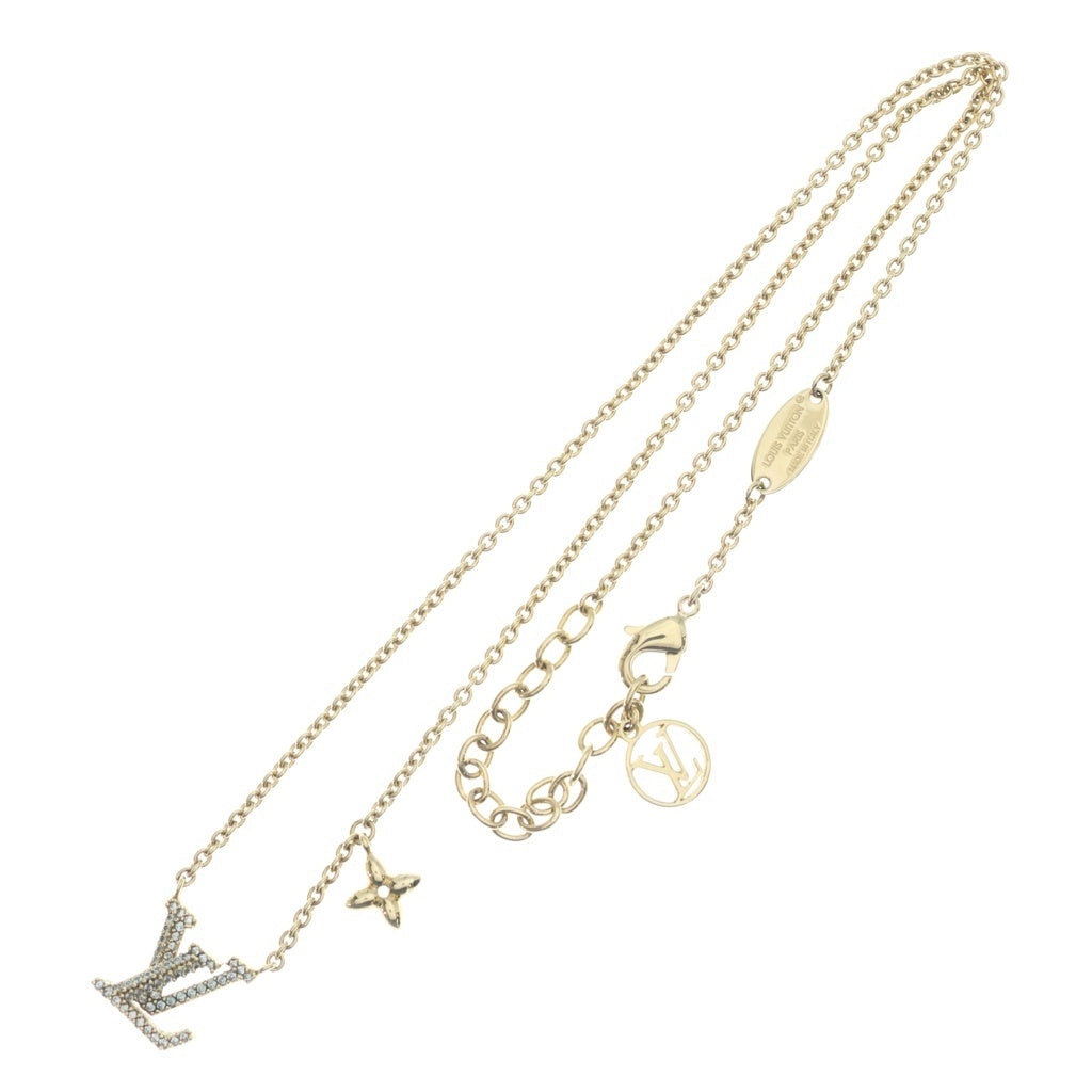 LOUIS VUITTON(ルイヴィトン) ネックレス LVアイコニック GP ロゴチェーンネックレス ゴールド M00596 レディース