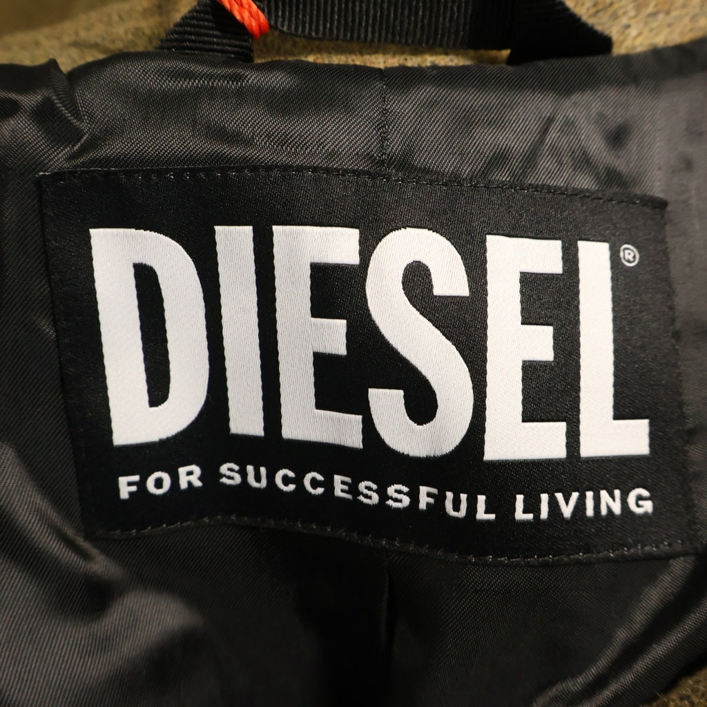 DIESEL(ディーゼル) W-OUT-NEW JACKET ウールチェスターコート ブラウン A07021