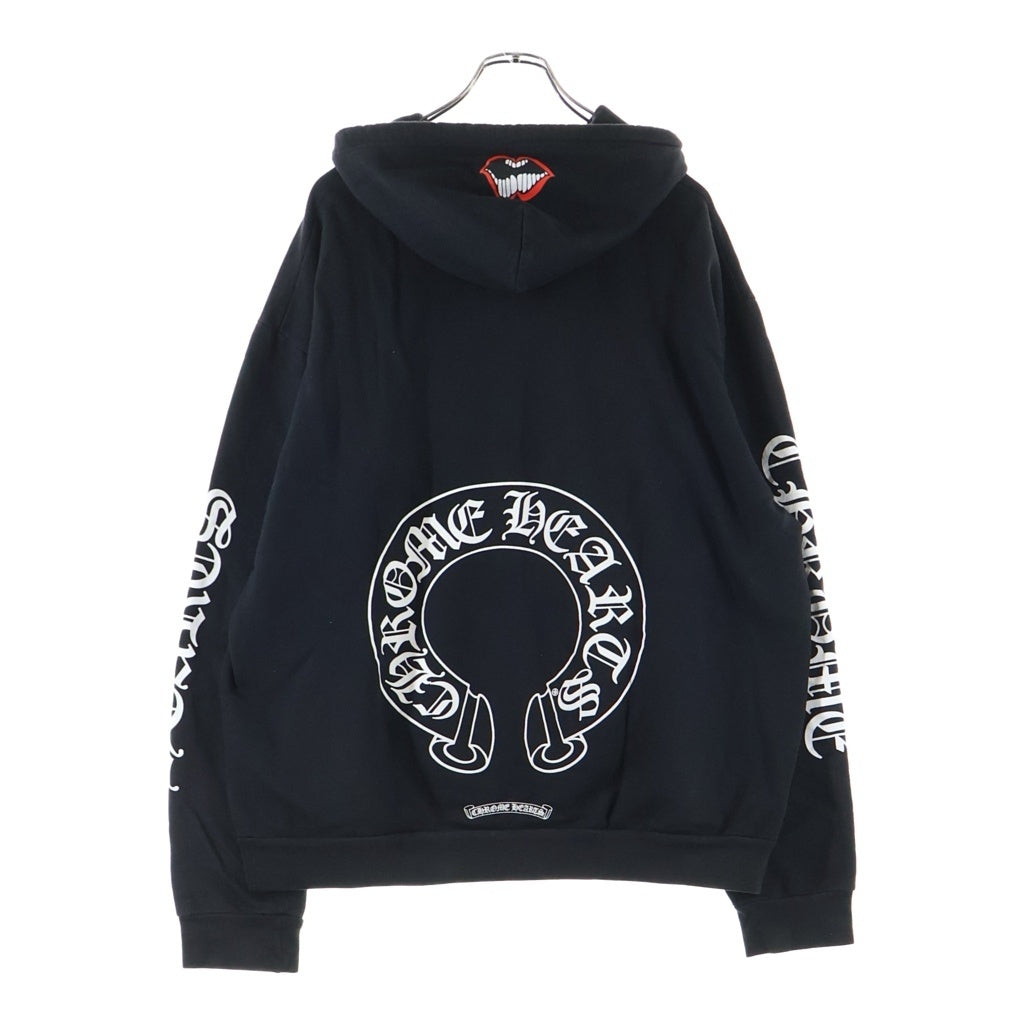 CHROME HEARTS(クロムハーツ) ×MATTY BOY マッティボーイ チョンパーホースシュープリント プルオーバースウェットパーカー フーディー ブラック