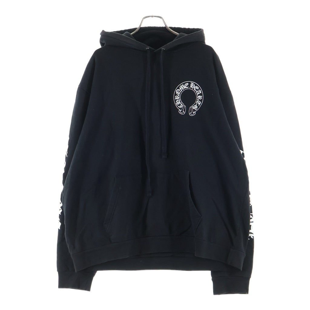 CHROME HEARTS(クロムハーツ) ×MATTY BOY マッティボーイ チョンパーホースシュープリント プルオーバースウェットパーカー フーディー ブラック