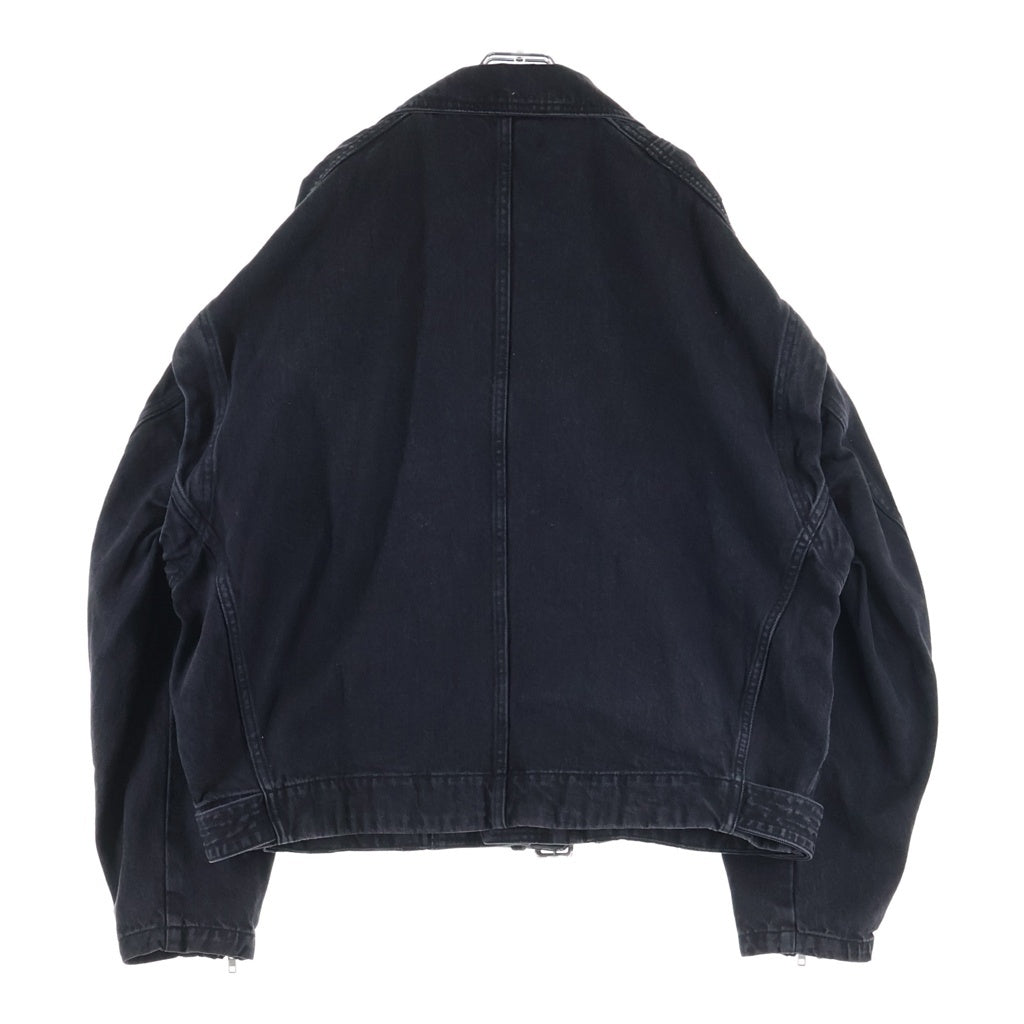 VAPORIZE(ヴァイパライズ) 22SS Denim Riders Jacket デニムダブルライダースジャケット ブラック 11-18-6586-052