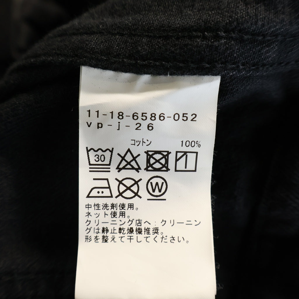 VAPORIZE(ヴァイパライズ) 22SS Denim Riders Jacket デニムダブルライダースジャケット ブラック 11-18-6586-052