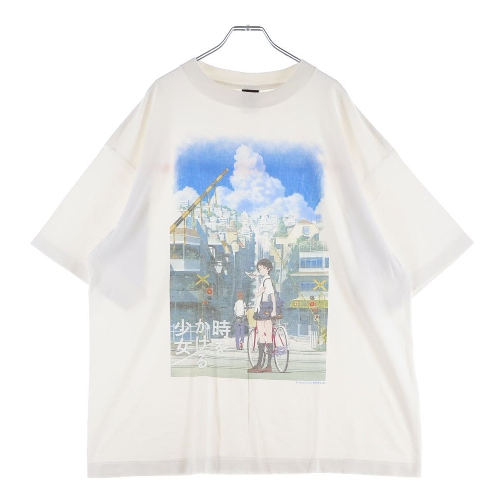 SAINT MICHAEL(セントマイケル) 時をかける少女 × GEEKS RULE 時をかける少女_SS T-SHIRT / SAINT クルーネック半袖Tシャツカットソー ホワイト SM-MK1-0000-C84
