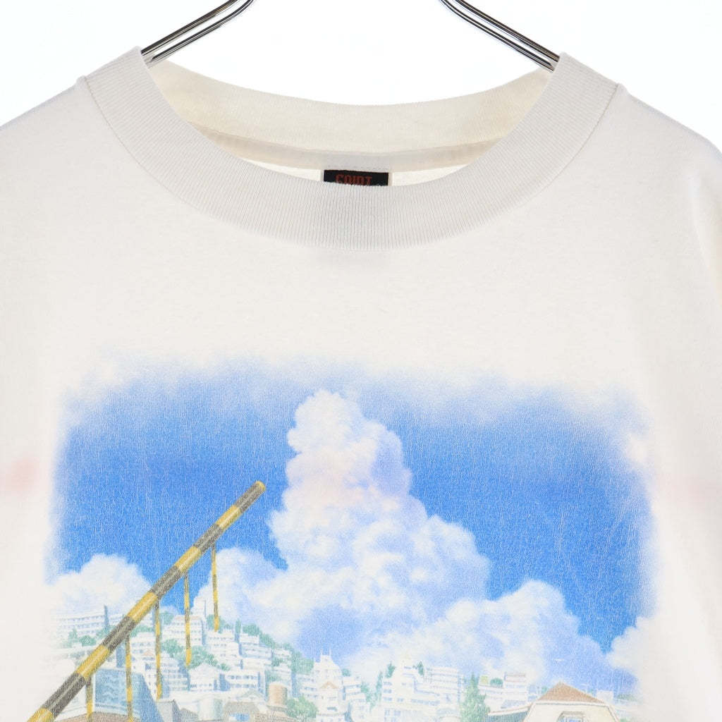 SAINT MICHAEL(セントマイケル) 時をかける少女 × GEEKS RULE 時をかける少女_SS T-SHIRT / SAINT クルーネック半袖Tシャツカットソー ホワイト SM-MK1-0000-C84