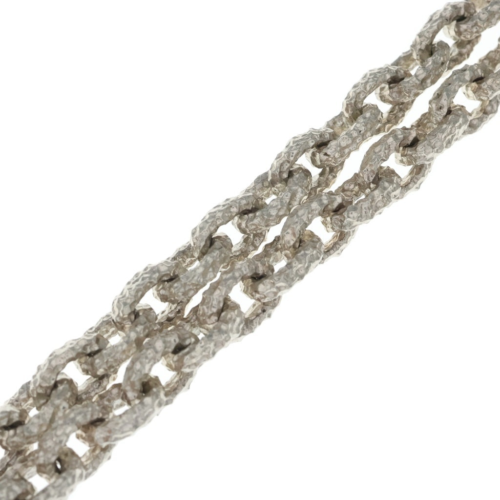 Gaboratory/Gabor(ガボラトリー/ガボール) Textured Half Small Oval Chain Links Necklace ハーフスモールオーバル テクスチャードチェーンリンクス シルバーネックレス