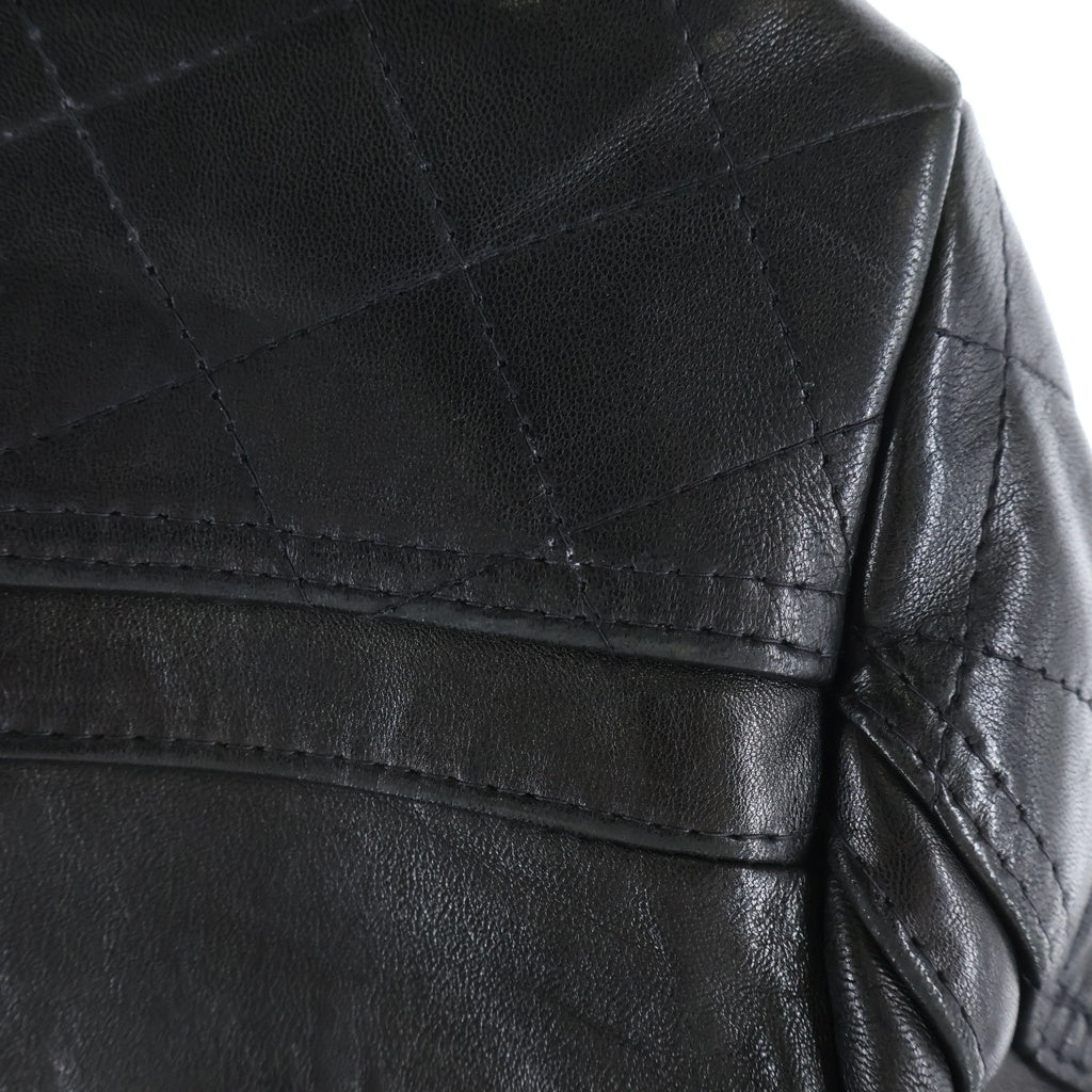 Lewis Leathers(ルイスレザー) 16SS ×HYSTERIC GLAMOUR ヒステリックグラマー Super Monza スーパーモンザ レザーダブルライダースジャケットブラック 0261LB01