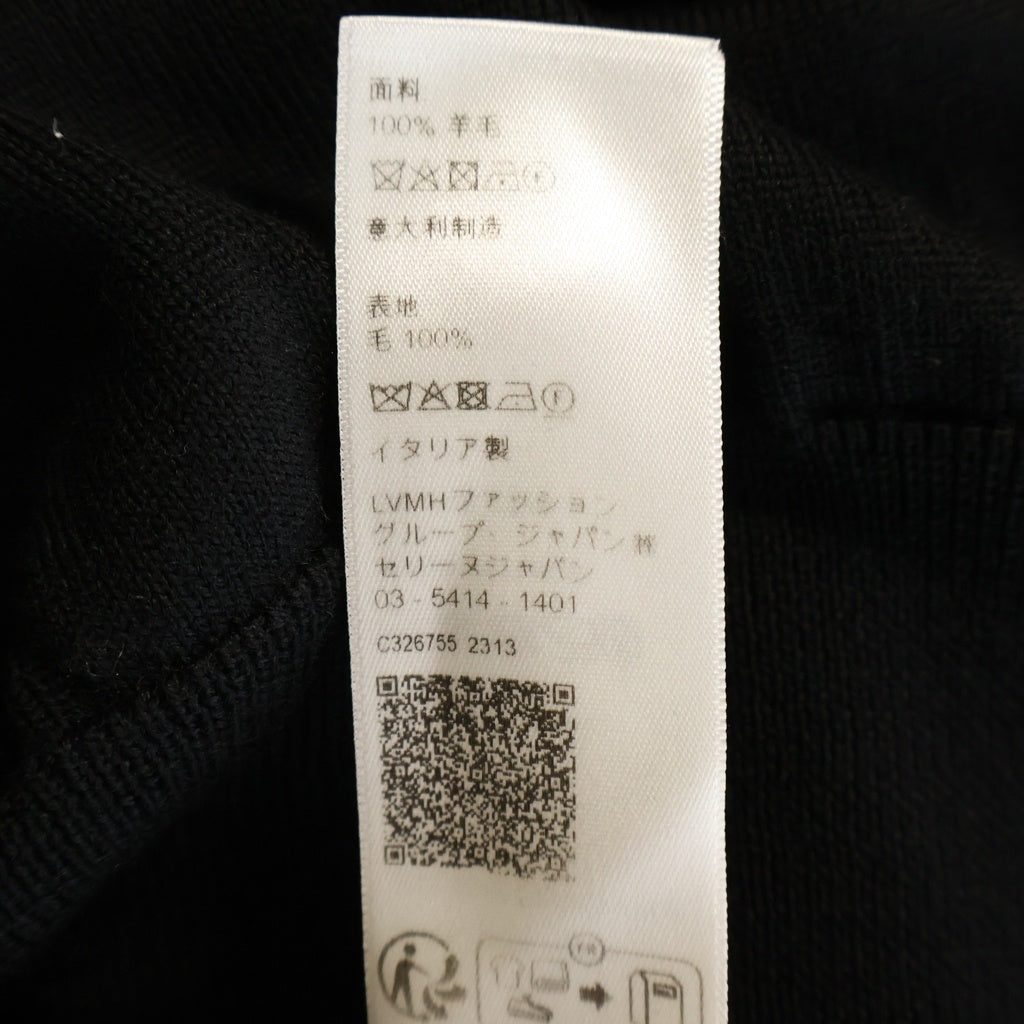 CELINE(セリーヌ) トリオンフエンブロイダリー クラシック クルーネック 長袖ニット セーター ブラック 2AH80322U.38NO