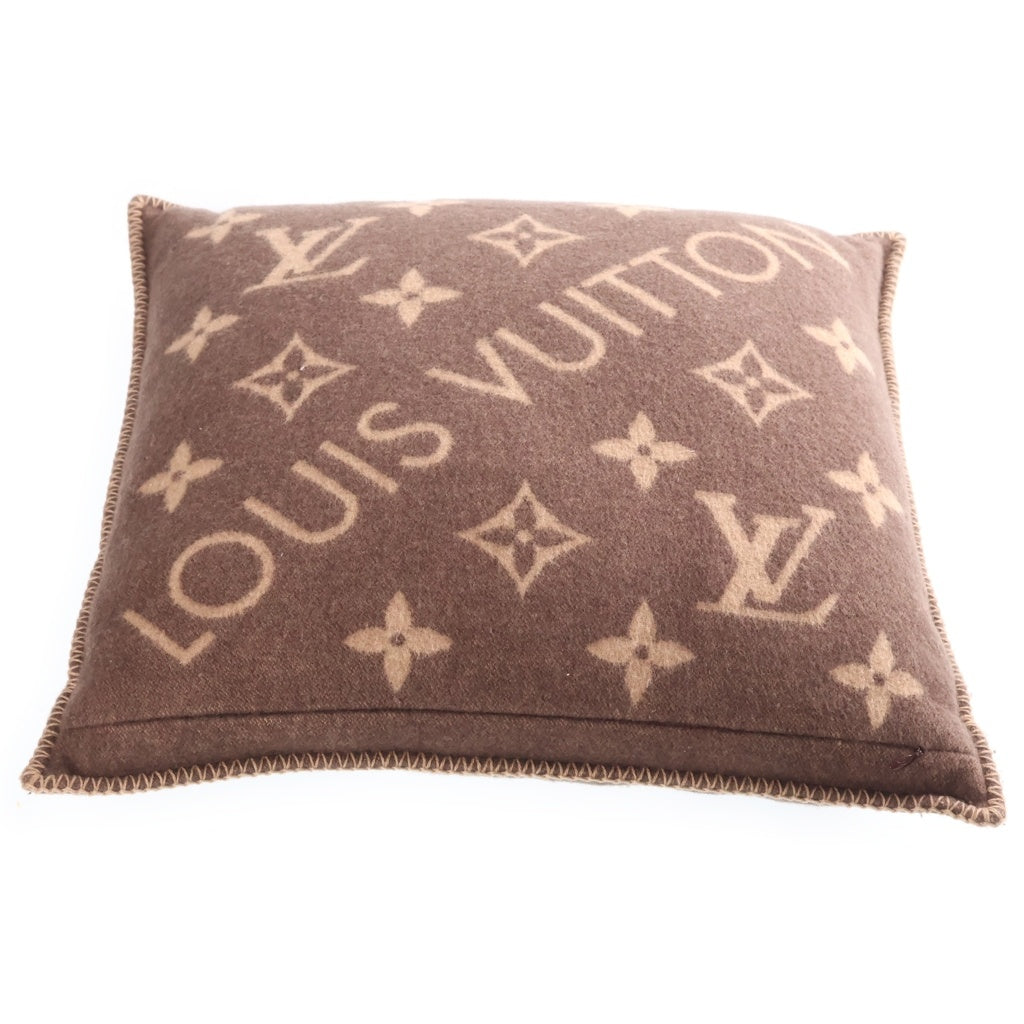 LOUIS VUITTON(ルイヴィトン) フライト・モード クッション・ネオ モノグラム カシミヤ混ウールクッション ブラウン M79271 レディース