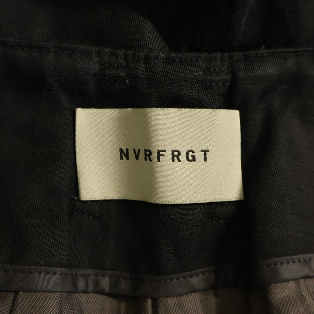 NVRFRGT(ネバーフォーゲット) 22SS コットン混テーラードジャケット ワイドフレアスラックス セットアップ グレー NN221J01 NF221P01