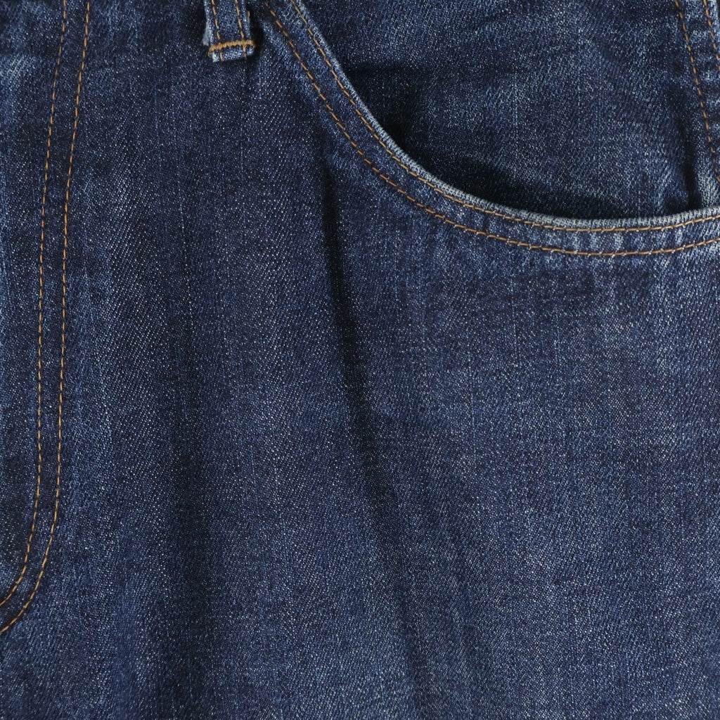 A BATHING APE(アベイシングエイプ) Logo Loose straight denim ロゴエンブロイダリー ルーズストレートデニム ジーンズ インディゴ