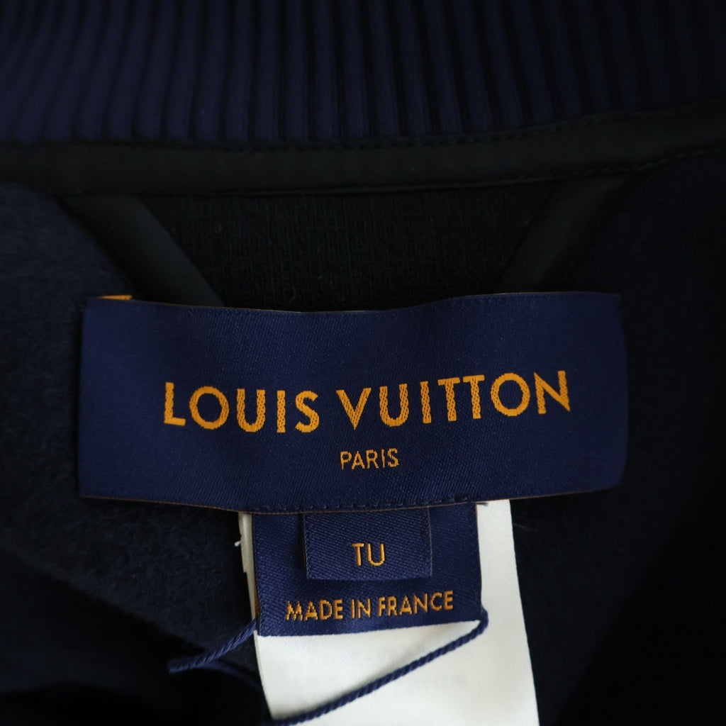 LOUIS VUITTON(ルイヴィトン) 21AW カシミヤ モノグラム ケープ ポンチョ ネイビー/ブラウン RW212W AYZ FLCO18 レディース