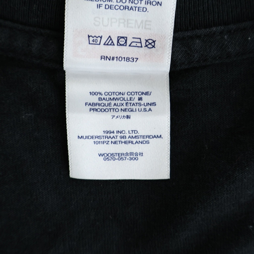 SUPREME(シュプリーム) 23SS Arabic Logo Tee クルーネック半袖Tシャツカットソー ブラック