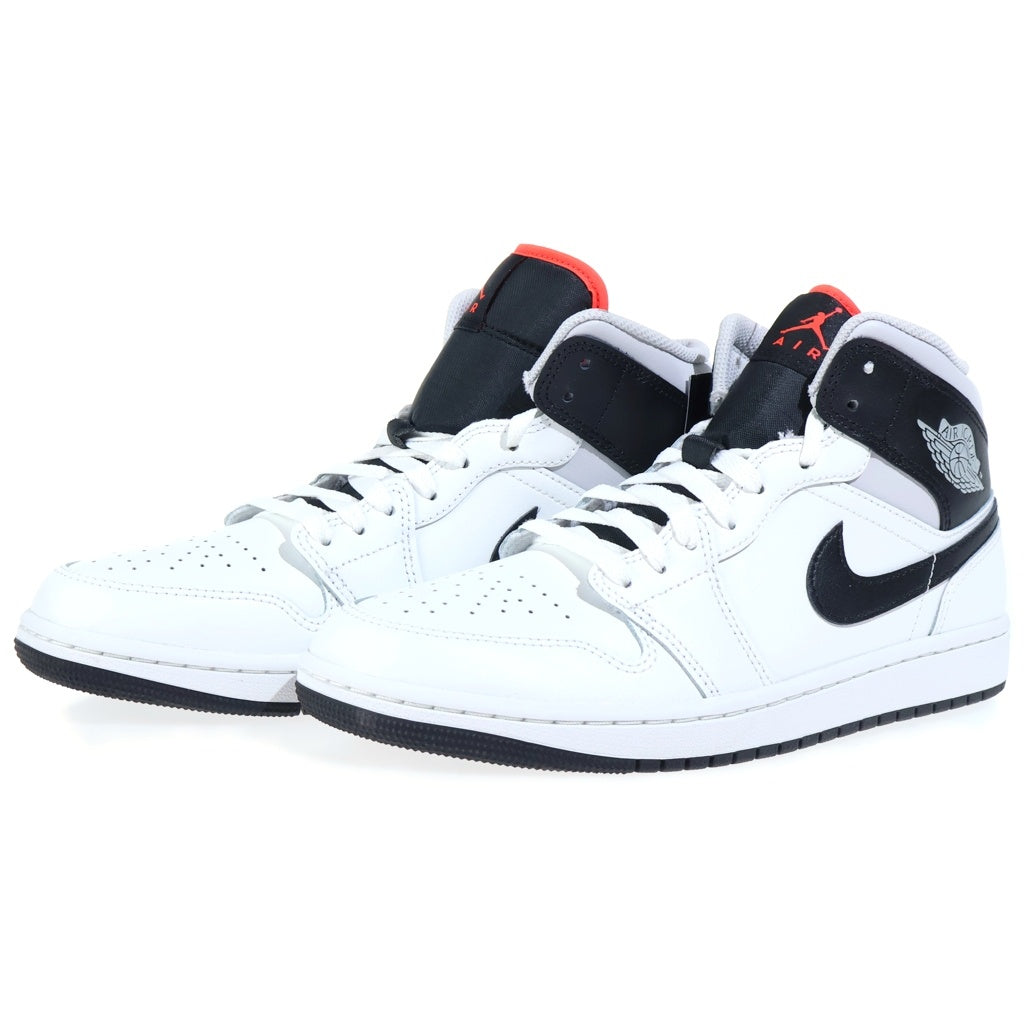 NIKE(ナイキ) Air Jordan 1 Mid Summit White/Neutral Grey エアジョーダン1 ミッド サミットホワイト/ニュートラルグレー ハイカットスニーカー US9.5/27.5cm ホワイト DQ8426ー109