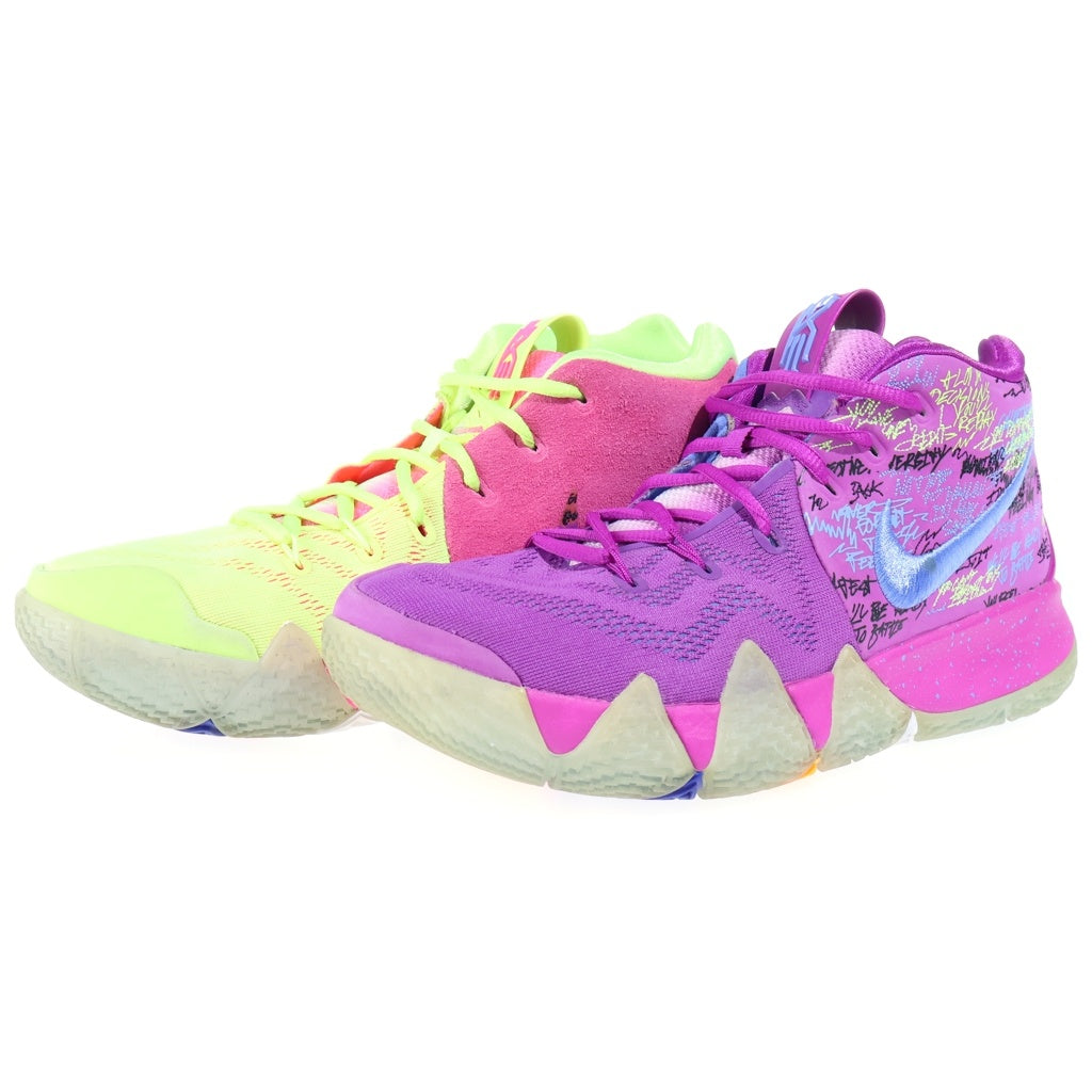 NIKE(ナイキ) Kyrie 4 Confetti カイリー4 コンフェティ US9/27cm ハイカットスニーカー イエロー/パープル AJ1691-900