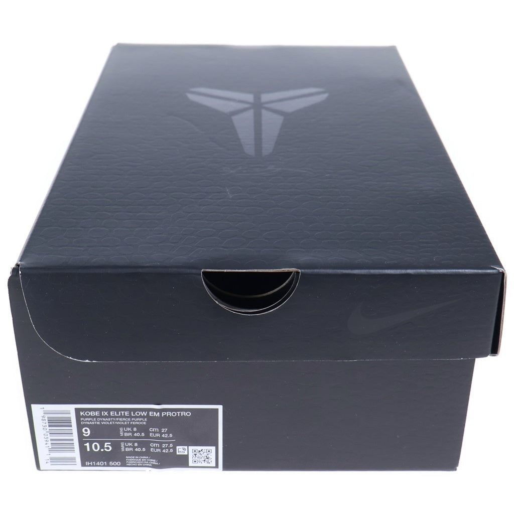 NIKE(ナイキ) Kobe 9 Elite Low Protro Purple Dynasty コービー9 エリート ロー EM プロトロ パープルダイナスティ US9/27cm ローカットスニーカー パープル IH1401-500