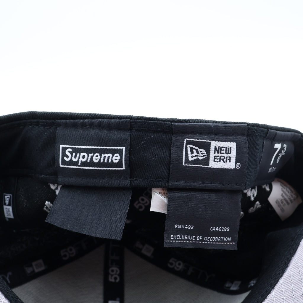 SUPREME(シュプリーム) 21SS ×NEW ERA Champions Box Logo ニューエラ チャンピオンズ ボックスロゴ ベースボールキャップ 帽子 ブラック