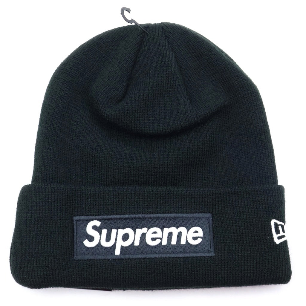 SUPREME(シュプリーム) 24AW×NEW ERA Box Logo Beanie ニューエラ ボックスロゴ ニットビーニー 帽子 ブラック