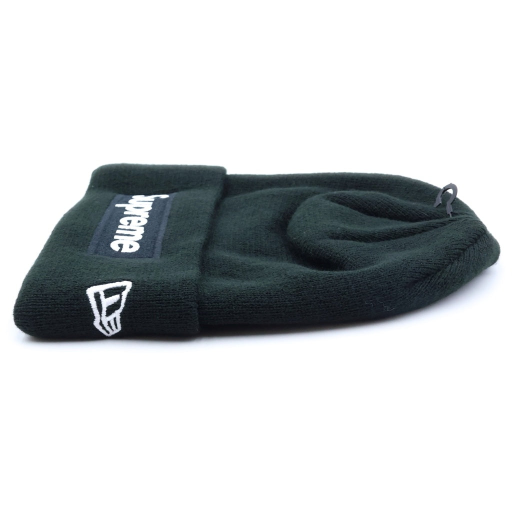 SUPREME(シュプリーム) 24AW×NEW ERA Box Logo Beanie ニューエラ ボックスロゴ ニットビーニー 帽子 ブラック