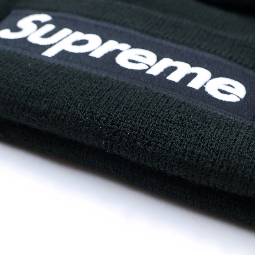 SUPREME(シュプリーム) 24AW×NEW ERA Box Logo Beanie ニューエラ ボックスロゴ ニットビーニー 帽子 ブラック