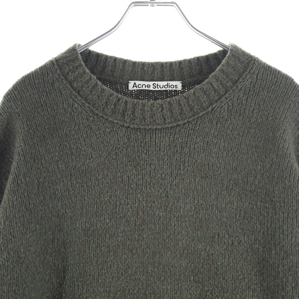 Acne Studios(アクネ ストゥディオズ) CREWNECK JUMBER クルーネック ジャンパー 長袖ニットセーター ブラウン B60382- FN-MN-KNIT000569 B60382
