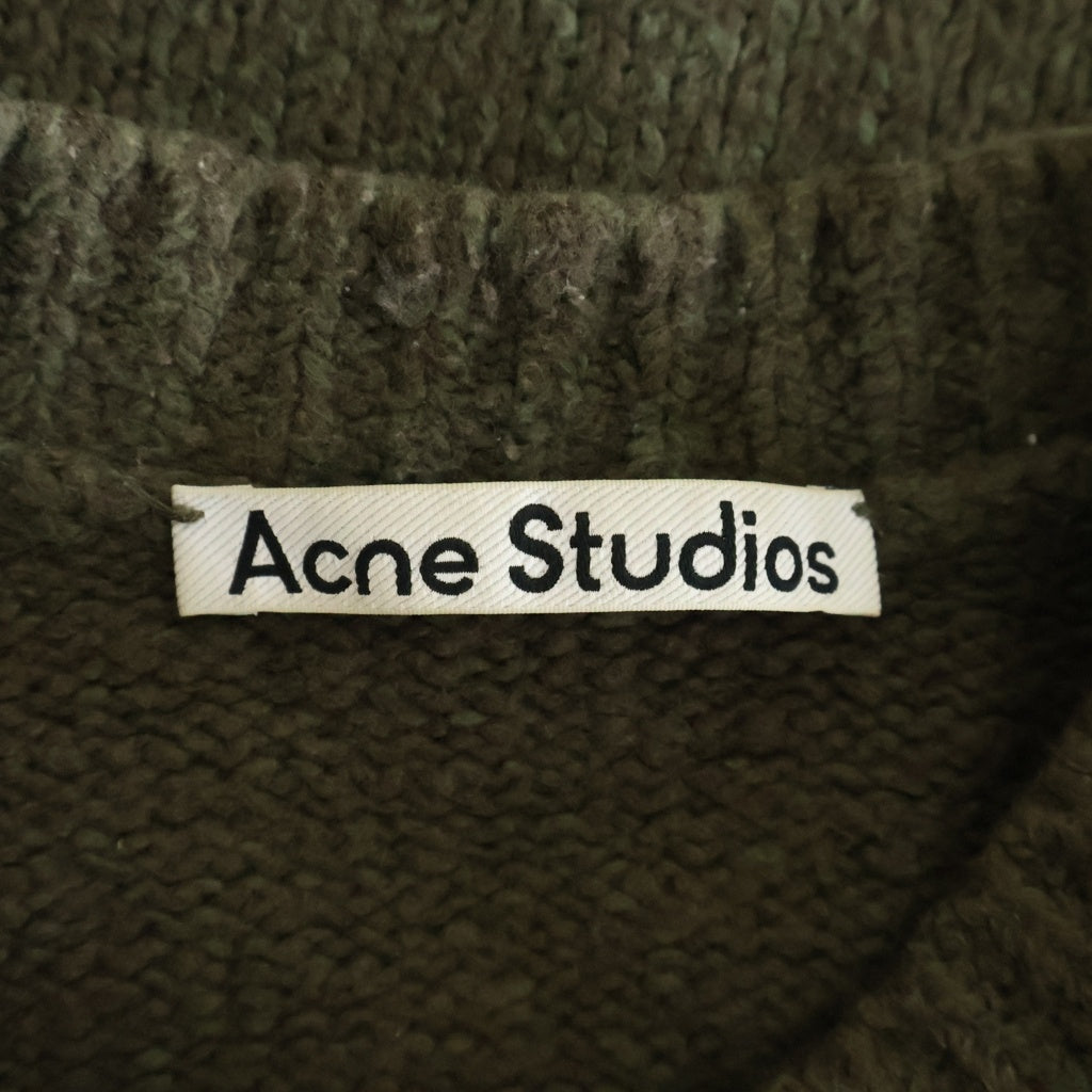Acne Studios(アクネ ストゥディオズ) CREWNECK JUMBER クルーネック ジャンパー 長袖ニットセーター ブラウン B60382- FN-MN-KNIT000569 B60382