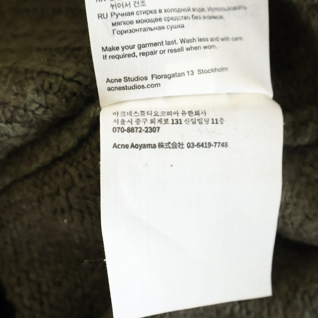 Acne Studios(アクネ ストゥディオズ) CREWNECK JUMBER クルーネック ジャンパー 長袖ニットセーター ブラウン B60382- FN-MN-KNIT000569 B60382
