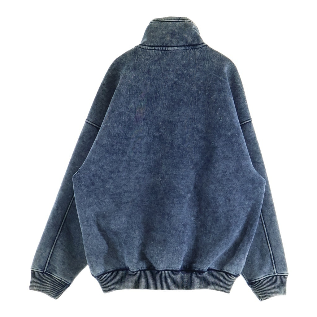 DIESEL(ディーゼル) S-BATEL 袖ロゴ刺繍ジップアップブルゾンジャケット インディゴ A14248