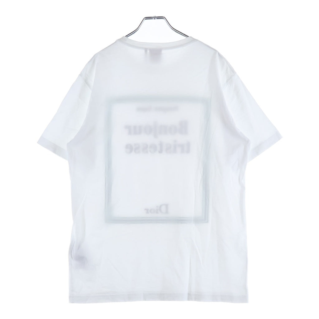 Christian Dior(クリスチャンディオール) 26SS Book Cover Tee ブックカバー刺繍 コットン 半袖Tシャツ カットソー ホワイト 683J642A0677