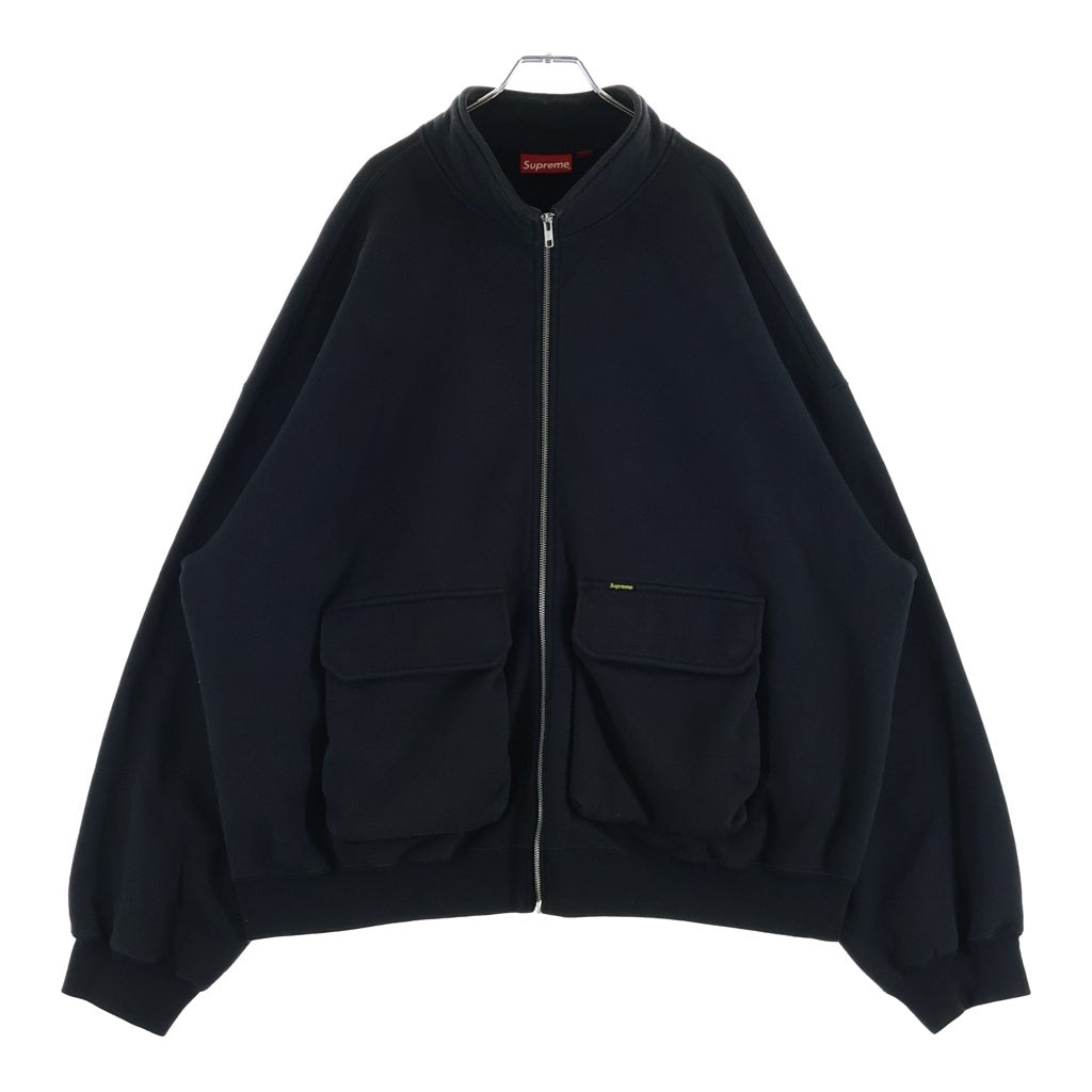 SUPREME(シュプリーム) 23AW Cargo Pocket Zip Up Sweatshirt カーゴ ポケット ジップ アップ スウェットシャツ ブラック