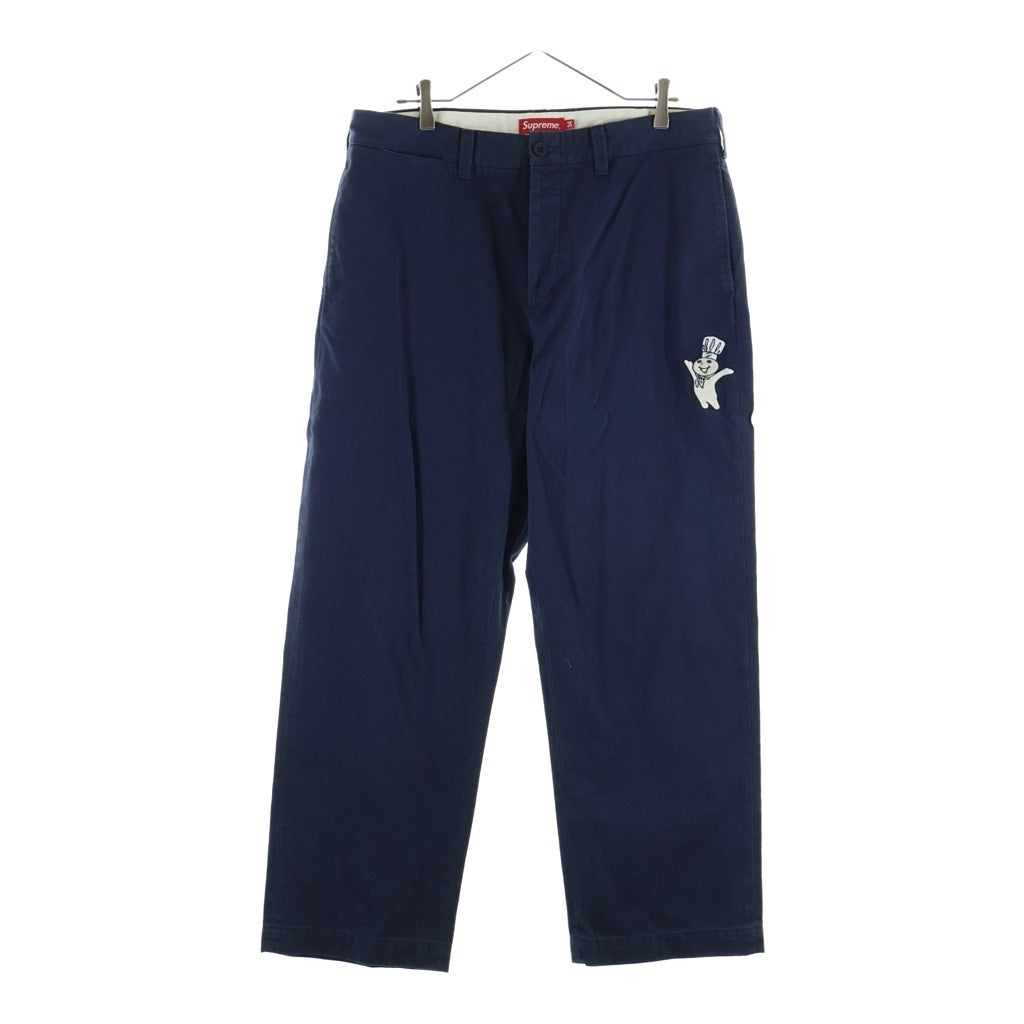 SUPREME(シュプリーム) 22SS ×Pillsbury Doughboy Chino Pant ×ピルズベリー ドゥボーイ コットンチノパンツ ネイビー