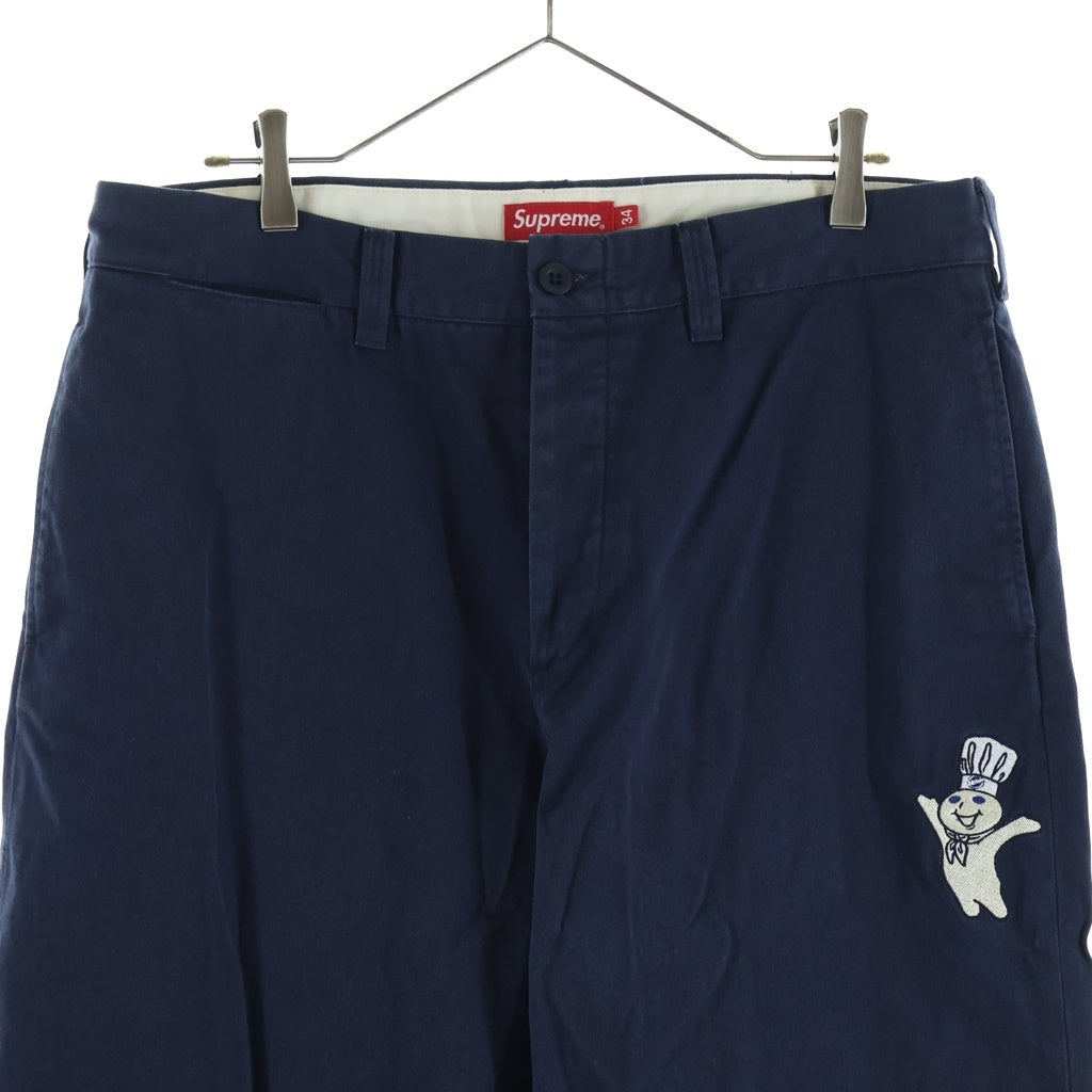 SUPREME(シュプリーム) 22SS ×Pillsbury Doughboy Chino Pant ×ピルズベリー ドゥボーイ コットンチノパンツ ネイビー