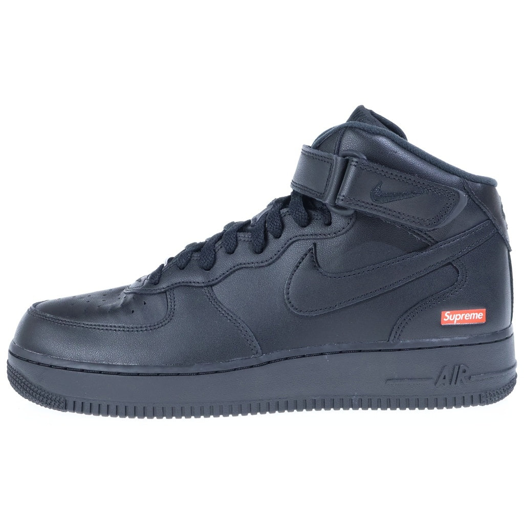 SUPREME(シュプリーム) 24AW ×NIKE AIR FORCE1 MID SP ×ナイキ エアフォース1 ミッドカットスニーカー ブラック US10.5/28.5cm FZ8784-001