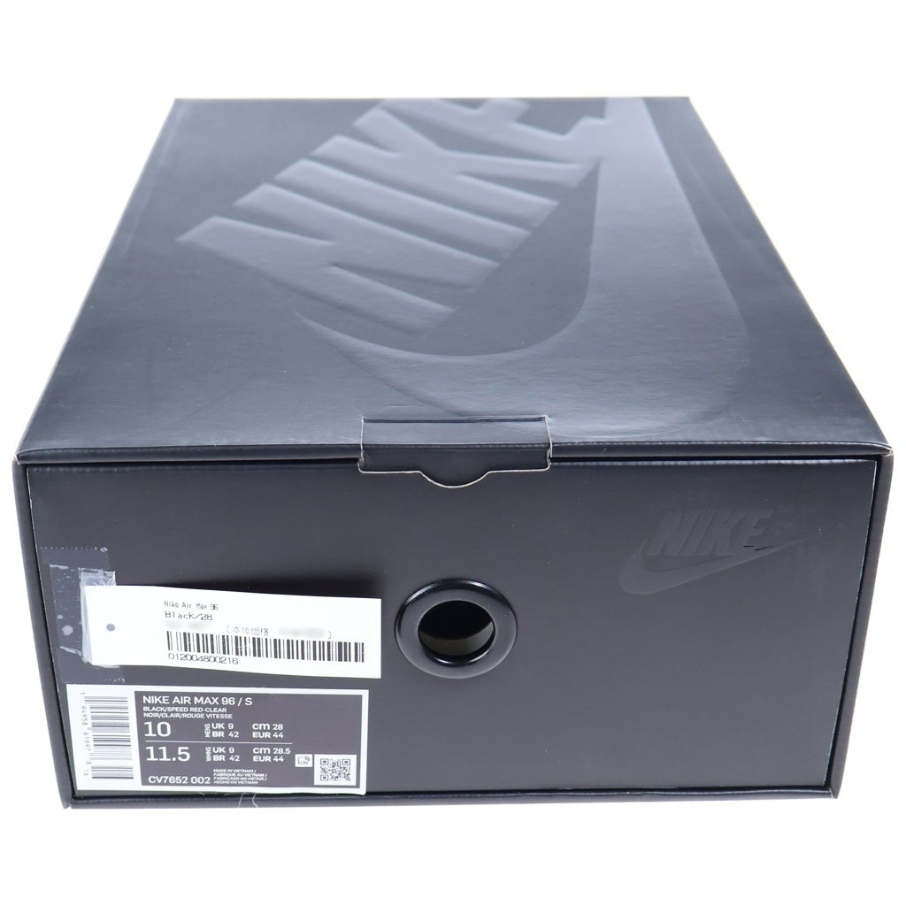 SUPREME(シュプリーム) 21SS ×NIKE AIR MAX 96 エアマックス96 ローカットスニーカー ブラック US10/28cm CV7652-002 CV7652 002