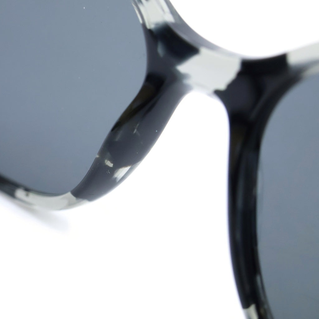 PRADA(プラダ) キャットアイマーブルサングラス アイウェア メガネ 54□17 145 ブラック/シルバー SPR-12X レディース