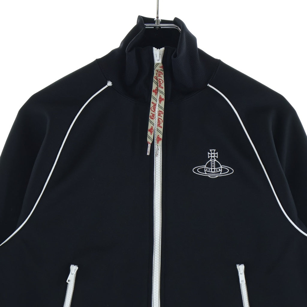 Vivienne Westwood Red Label(ヴィヴィアンウエストウッドレッドレーベル) オーブロゴ刺繍エンブロイダリー トラックジャージ ブラック 16-12-452011 レディース