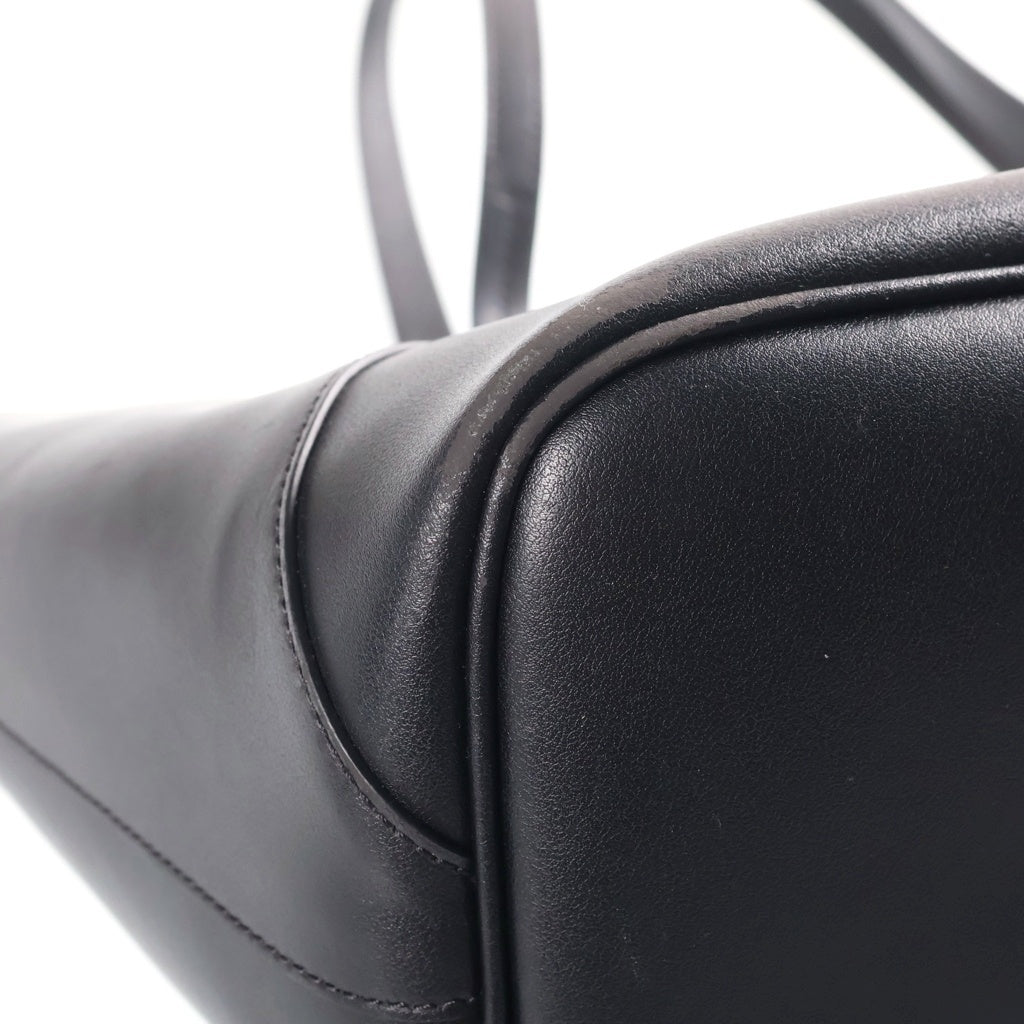 GIVENCHY(ジバンシィ) フロントロゴプリント 総柄チェーンプリント レザートートバッグ ブラック レディース