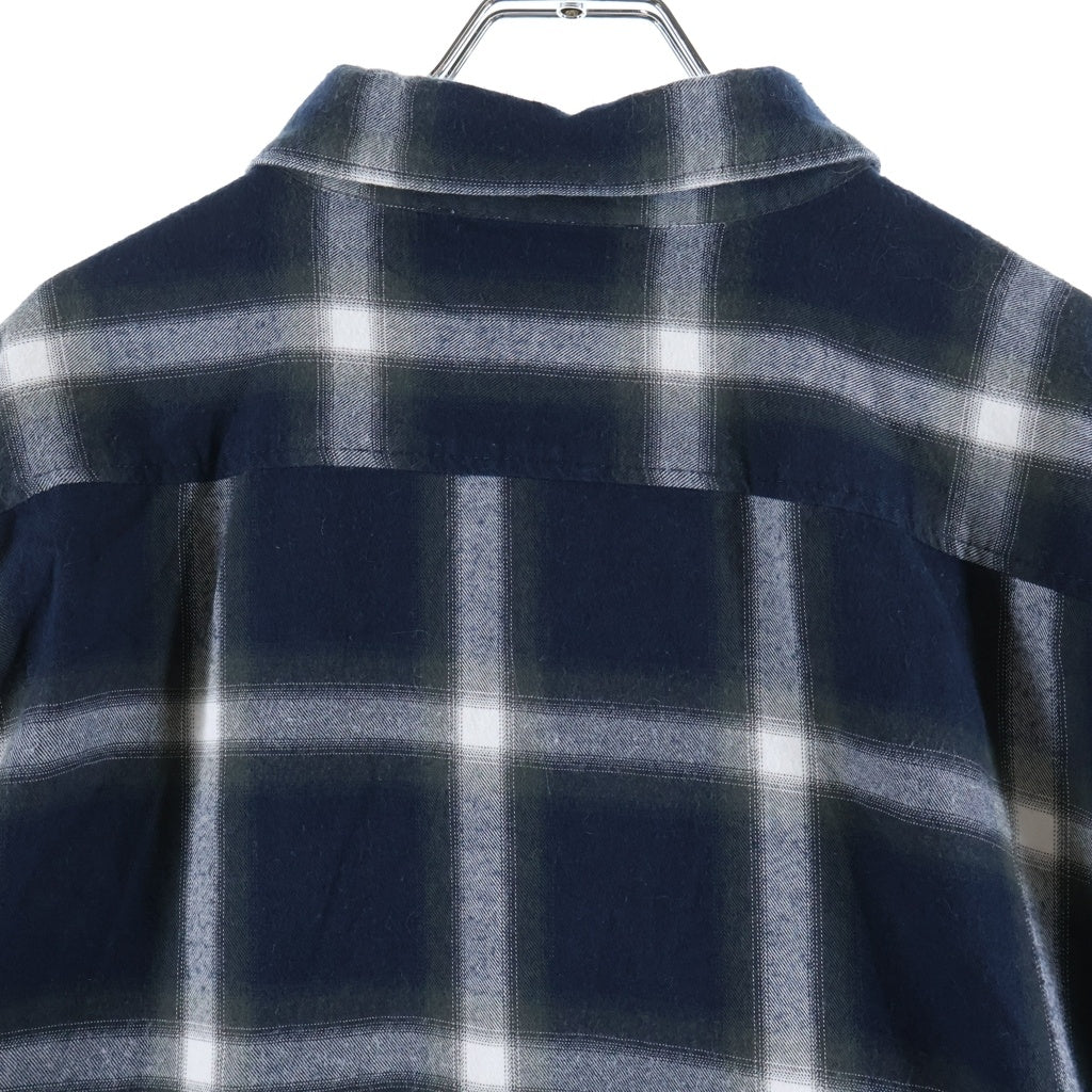 Acne Studios(アクネ ストゥディオズ) BUTTON UP SHIRT オンブレチェック コットン ボタンアップ長袖シャツ ネイビー BB0632- FN-MN-SHIR00068 BB0632