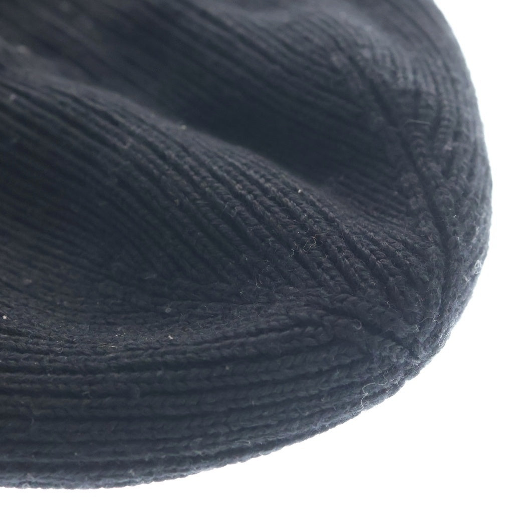 MONCLER(モンクレール) 25AW KNIT CAP フロントロゴワッペン ニットビーニー 帽子 ブラック K20913B70500