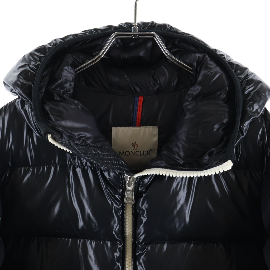 MONCLER(モンクレール) BLIER ブリエ 袖ロゴ刺繍 フーデッドダウンジャケット ブラック C20914090505