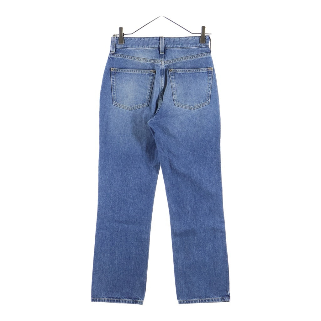 LOUIS VUITTON(ルイヴィトン) 24AW Monogram Leather Patch Denim Pants モノグラム レザーパッチ ストレートデニムパンツ ジーンズ インディゴ RW241WW GM1 FQPA41 レディース