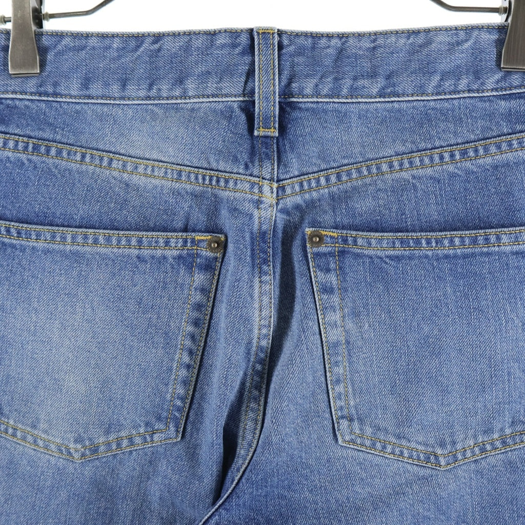 LOUIS VUITTON(ルイヴィトン) 24AW Monogram Leather Patch Denim Pants モノグラム レザーパッチ ストレートデニムパンツ ジーンズ インディゴ RW241WW GM1 FQPA41 レディース