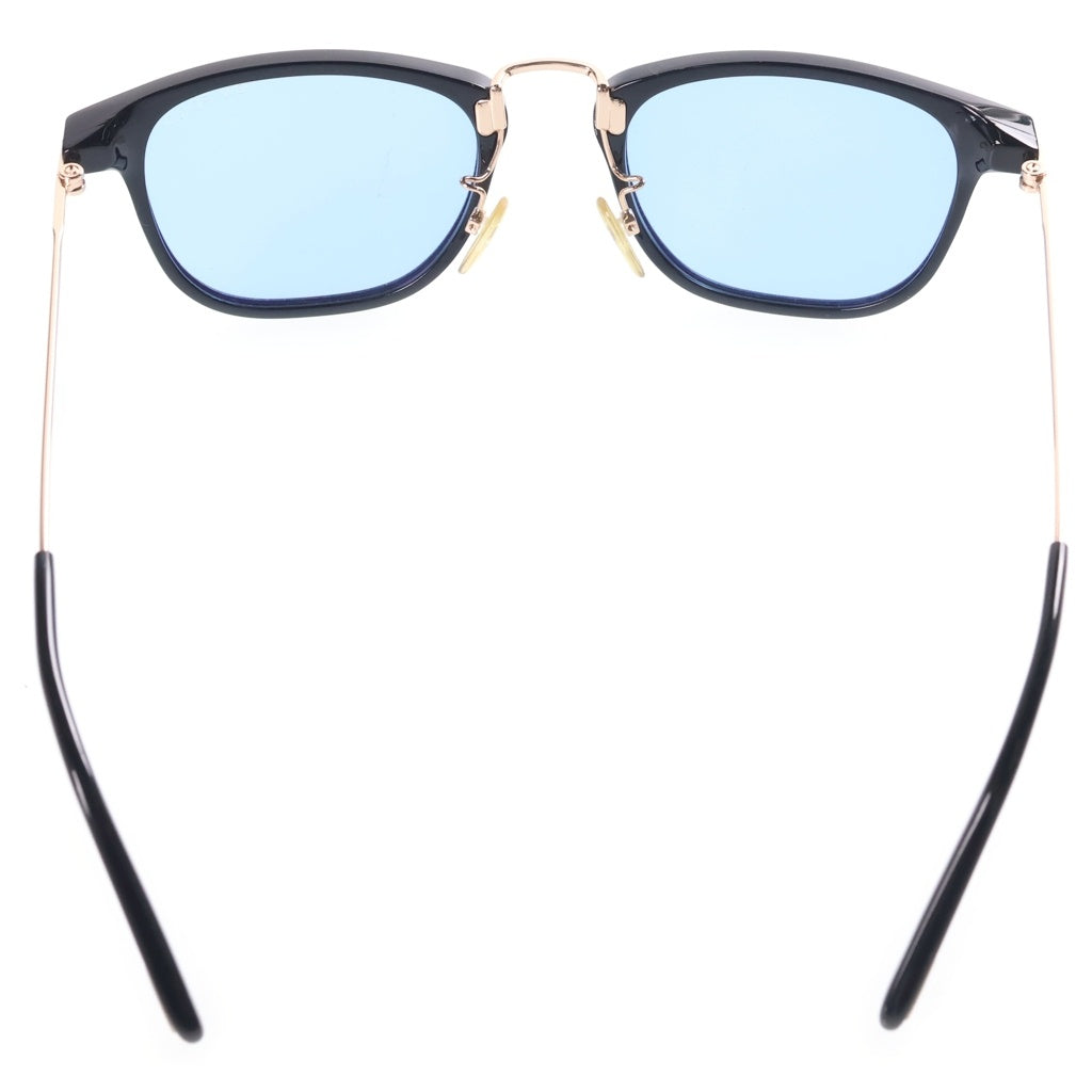 TOM FORD(トムフォード) Beau スクエア コンビネーションフレーム ブルーカラーレンズ サングラス 眼鏡 アイウェア ブラック/ブルー TF672