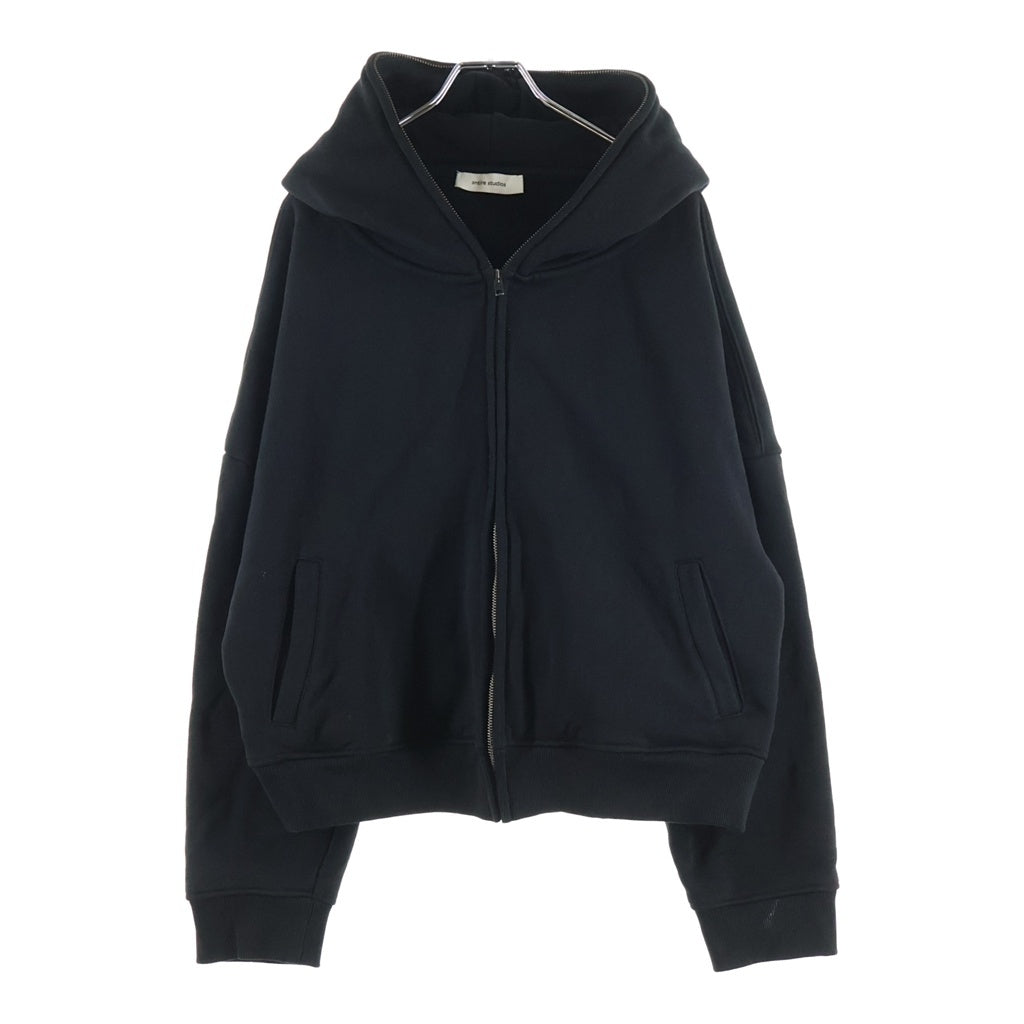 entire studios(エンタイア スタジオ) ETERNAL ZIP HOODIE エターナルジップ 長袖スウェットパーカー フーディ ブラック UNU-25-1003