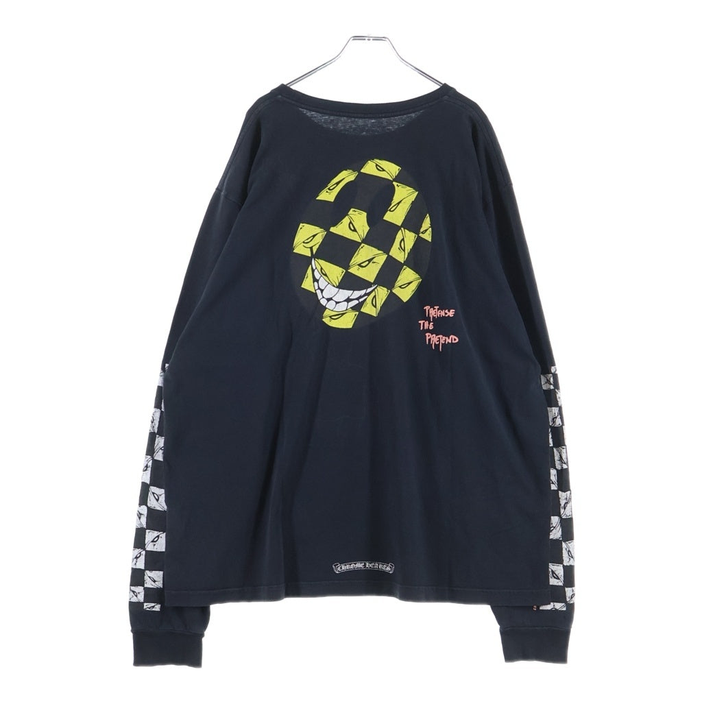 CHROME HEARTS(クロムハーツ) × MATTY BOY PPO PRETENSE LONG SLEVE TEE マッティボーイ プレテンス クルーネック長袖Tシャツカットソー ロンT ブラック