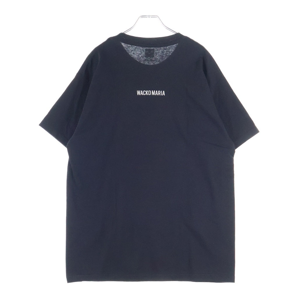WACKO MARIA(ワコマリア) 25AW ×The Dark Knight Trilogy T-SHIRT ダークナイト トリロジー ジョーカープリント クルーネック半袖Tシャツカットソー ブラック TDKT-WM-09