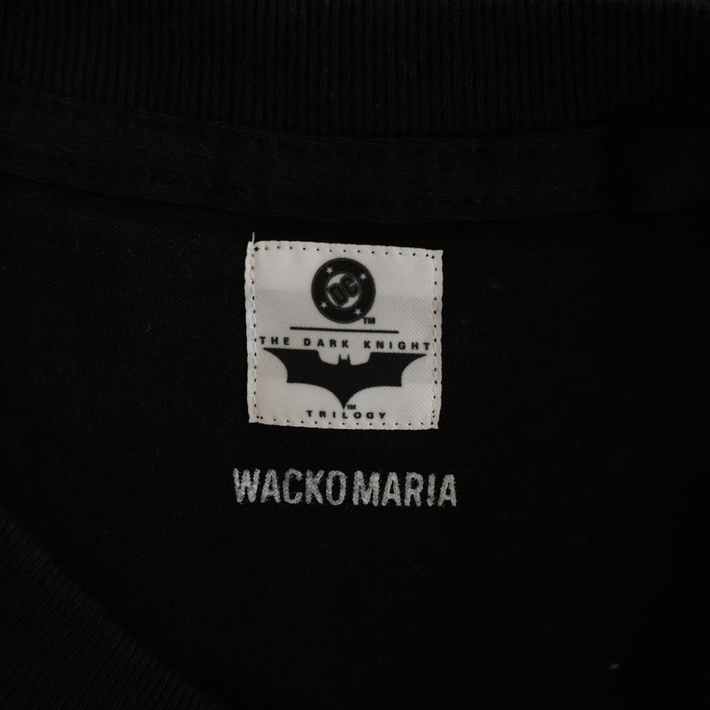 WACKO MARIA(ワコマリア) 25AW ×The Dark Knight Trilogy T-SHIRT ダークナイト トリロジー ジョーカープリント クルーネック半袖Tシャツカットソー ブラック TDKT-WM-09
