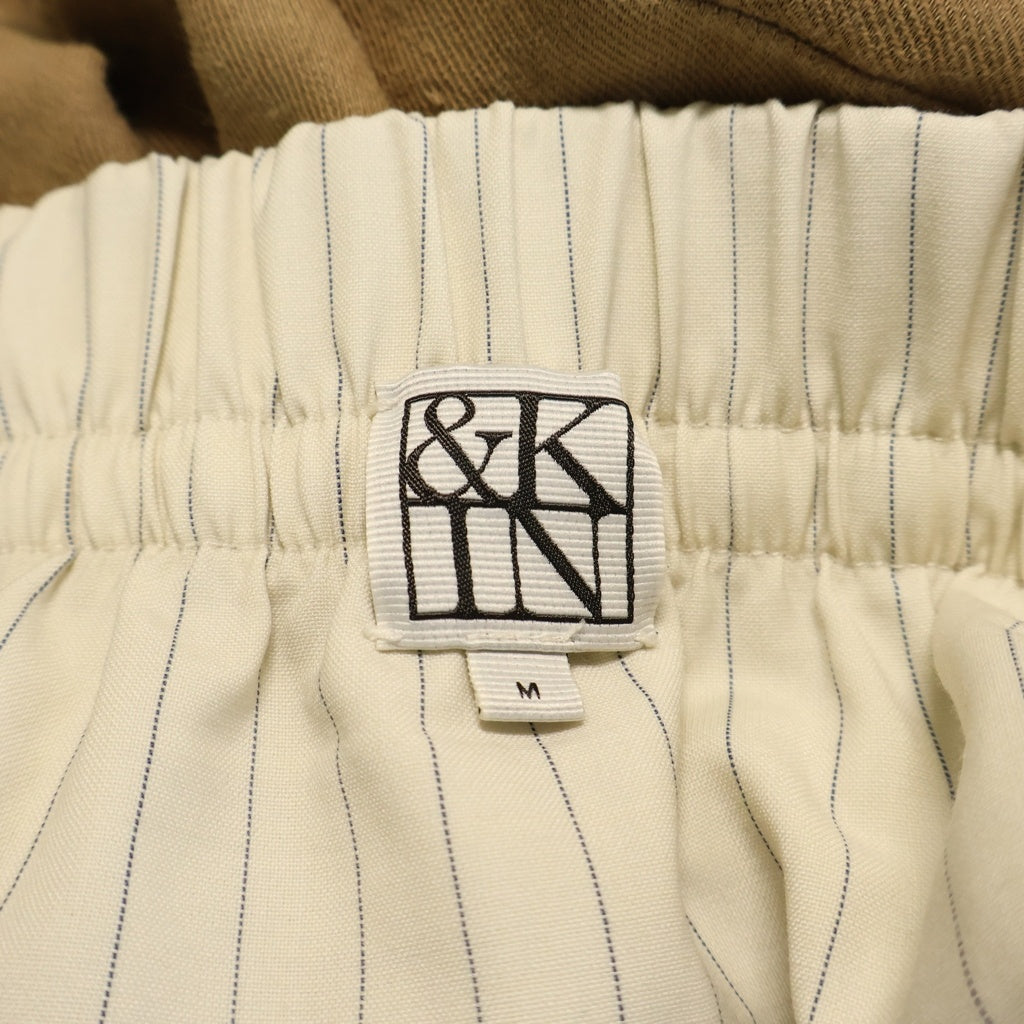 KITH(キス) &Kin Linen Viscose Twill Emil Short キン リネン ツイル エミル ショートパンツ ブラウン 26-032-060-0048-2-0