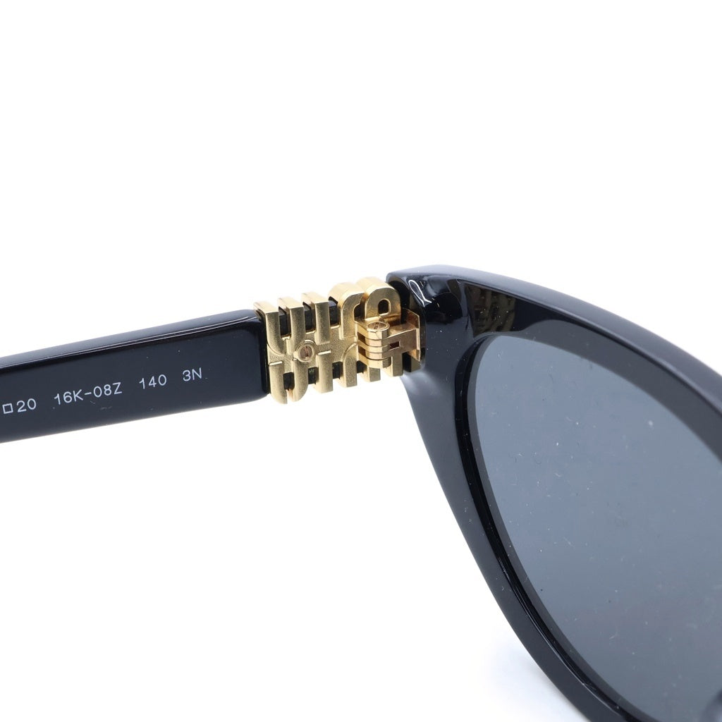 miumiu(ミュウミュウ) Butterfly Sunglasses cat-eye バタフライ キャットアイサングラス 眼鏡 アイウェア 54□20 16K-08Z 140 ブラック/ゴールド SMU A04-F レディース