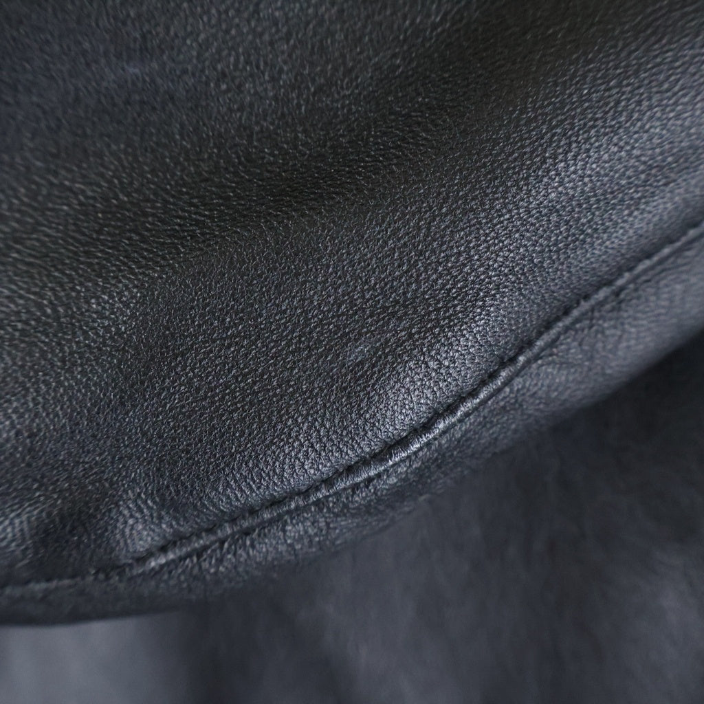 AVIREX(アヴィレックス) 20AW GLAMOROUS GLENNIS LEATHER TRACK JACKET グラマラス グレニス フーデッドレザートラックジャケット ブラック 6101054
