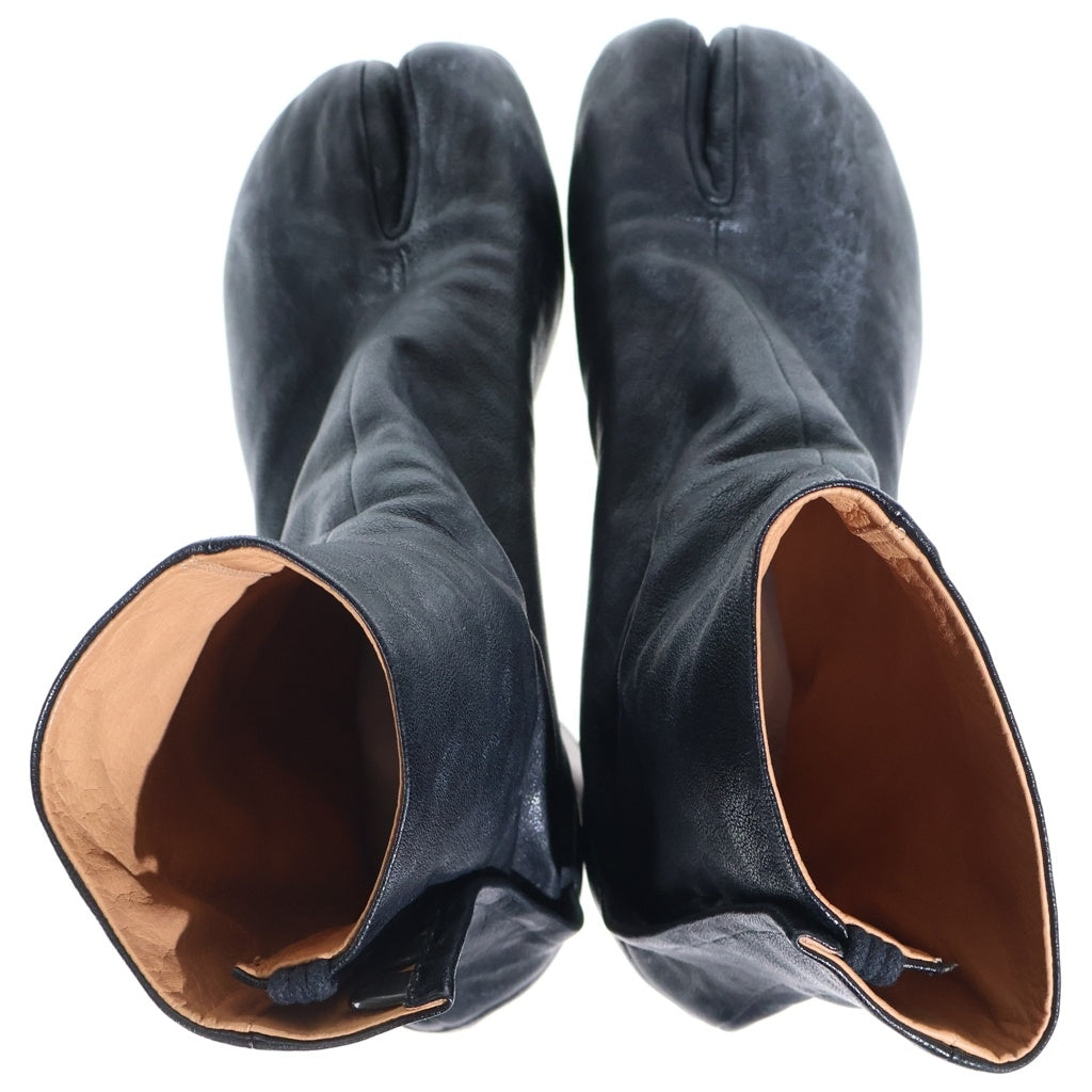 Maison Margiela(メゾンマルジェラ) 20AW TABI BOOT レザー ハイカット タビブーツ ブラック レディース S58WU0273